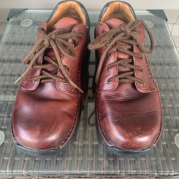 Red Wing Womens 9.5 B Oxford Brown Leather Work Shoes Lace Up Casual Round 1624 - Picture 2 of 10